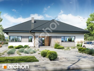 Dom w przebiśniegach 3 (E) OZE | Projekt domu z wentylacją mechaniczną i pompą ciepła w standardzie