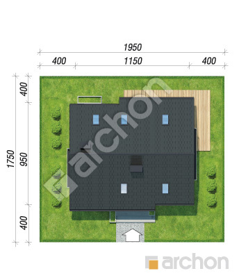 gotowy projekt Dom w jabłonkach 4 sytuacja