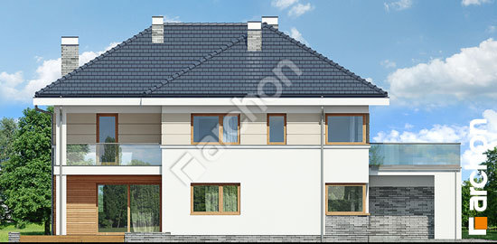 Elewacja boczna projekt willa cecylia 4512d28006aed0977090a8cec2b17df8  266