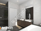gotowy projekt Dom w renklodach 27 (G2) Wizualizacja łazienki (wizualizacja 3 widok 3)