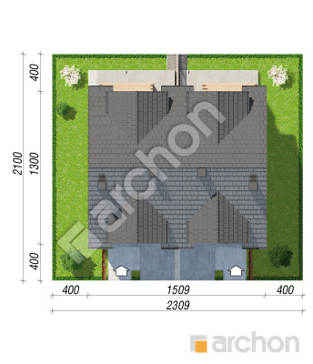 gotowy projekt Dom w kupidynkach (GR2) sytuacja