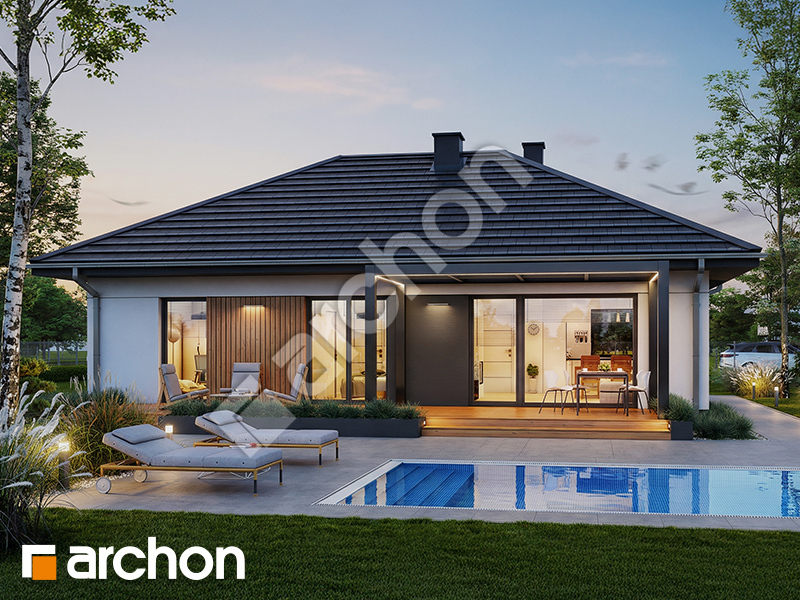 gotowy projekt Dom w kruszczykach 14 widok 2