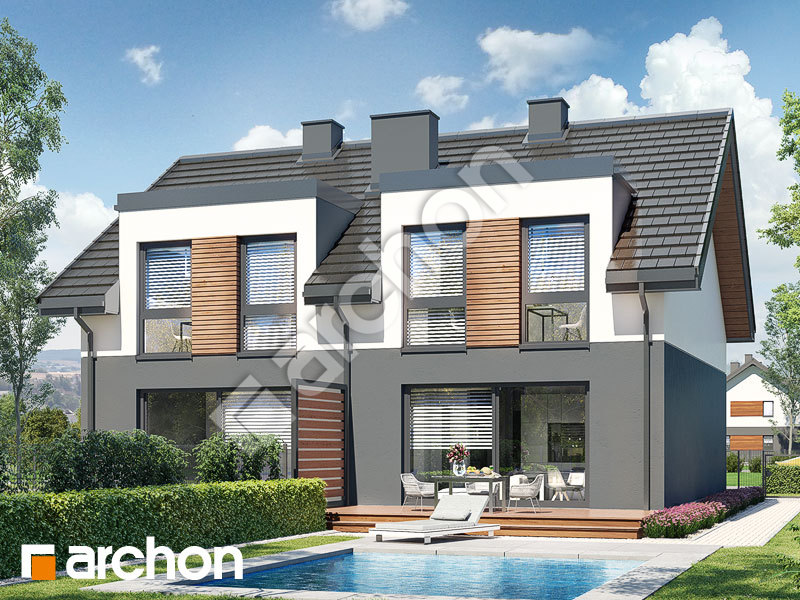 gotowy projekt Dom w riveach 16 (GR2) widok 2