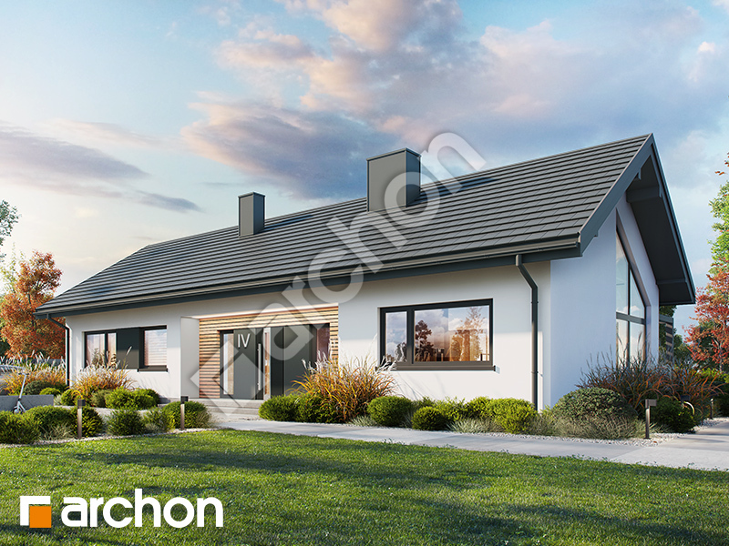 gotowy projekt Dom w kosaćcach 16 (A) widok 2