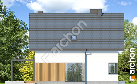 Elewacja boczna projekt dom w rododendronach 31 80356aaf799362942baeead3f0dfc031  266