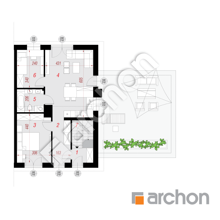 gotowy projekt Dom w bratkach 4 (R2B) rzut poddasza