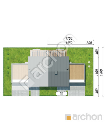 gotowy projekt Dom w bratkach 4 (R2B) sytuacja