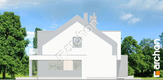 Elewacja boczna projekt dom w klematisach 30 b 39e80f7800c6171aede7ffd968164156  266