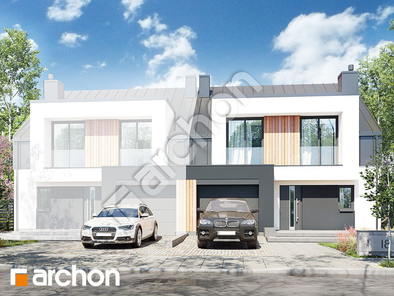 gotowy projekt Dom w klematisach 30 (B) widok 2