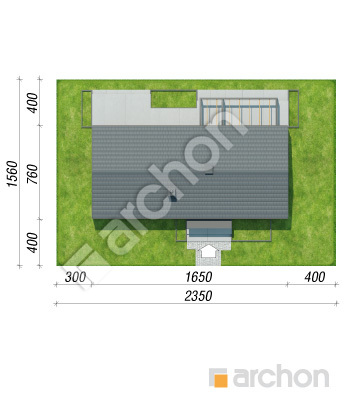 gotowy projekt Dom w rarytasach 9 (E) sytuacja