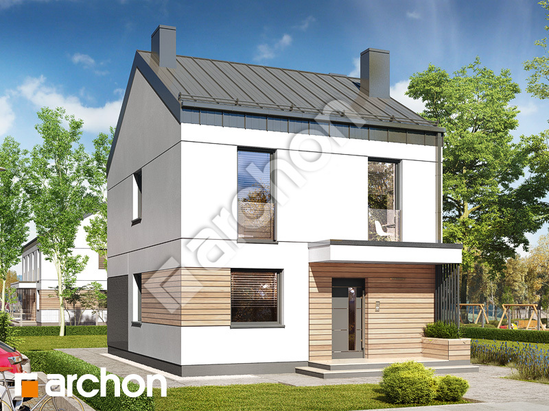 gotowy projekt Dom w arkadiach 4 widok 1