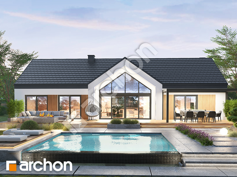 gotowy projekt Dom w modrzewiach 9 (E) 