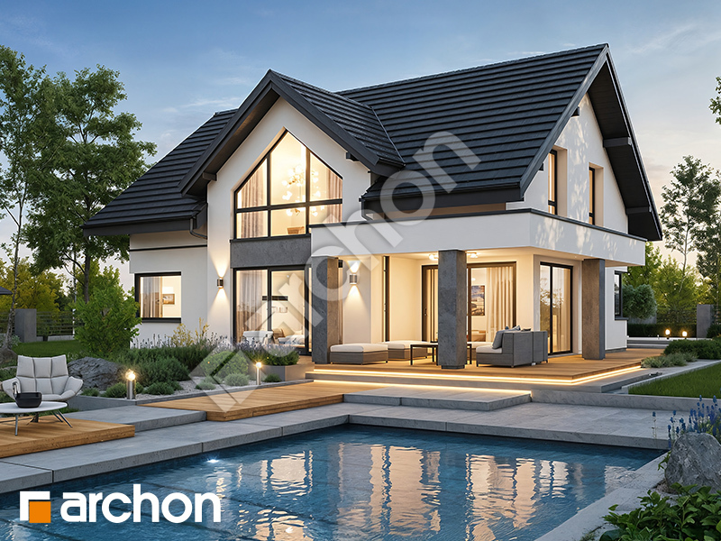 gotowy projekt Dom w telimach 4 (G2E) OZE widok 2