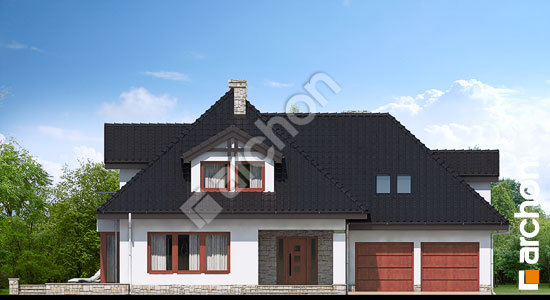 Elewacja frontowa projekt dom w czarnuszce g2 ver 2 dae7f7e092275e124c68fd9986f68c08  264