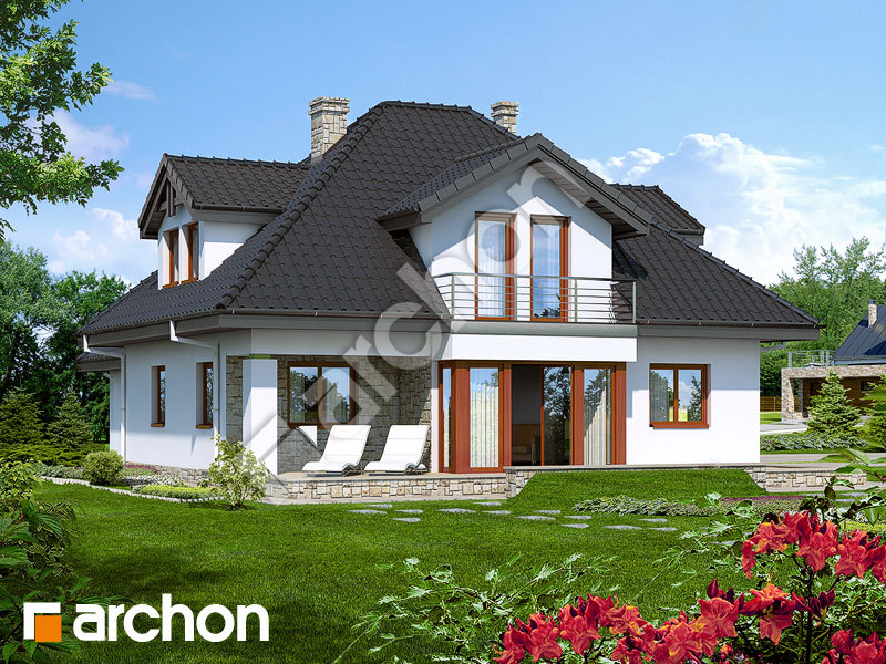 gotowy projekt Dom w czarnuszce (G2) widok 2