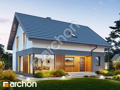 gotowy projekt Dom w wisteriach 21 (E) OZE 