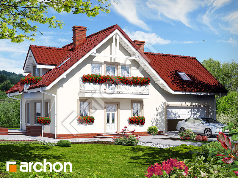 gotowy projekt Dom w rododendronach 2 (G2) widok 1