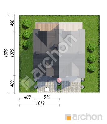 gotowy projekt Dom w riveach 25 (GB) sytuacja