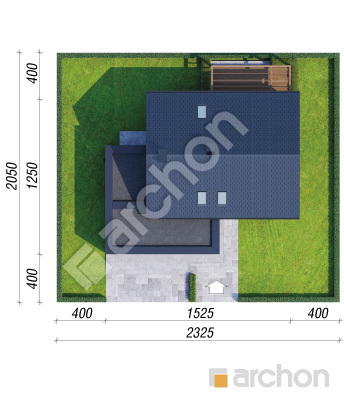 gotowy projekt Dom w kalwilach 3 (G2E) sytuacja