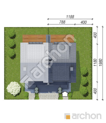gotowy projekt Dom w klematisach 20 (BTA) sytuacja