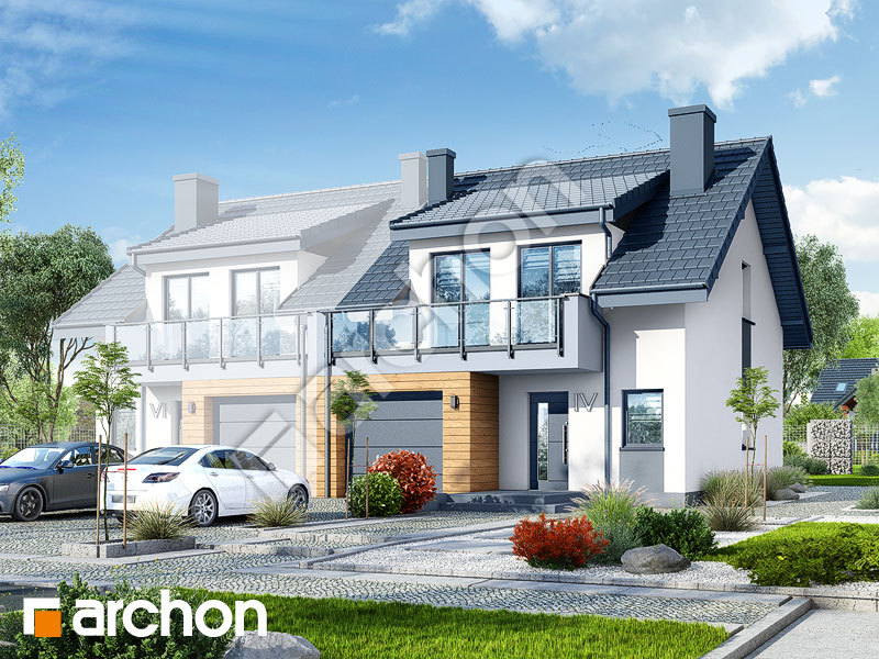gotowy projekt Dom w klematisach 20 (BTA) widok 1