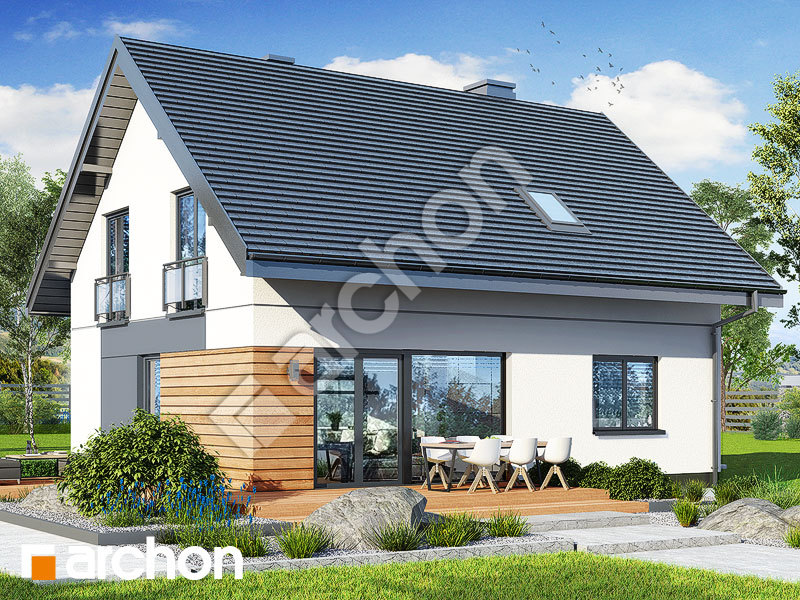 gotowy projekt Dom w malinówkach 11 (P) widok 2