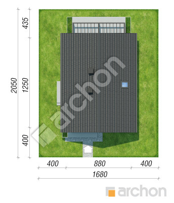 gotowy projekt Dom w strelicjach 4 (E) sytuacja