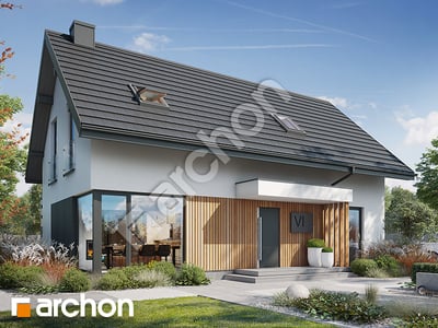 „Dom w karaganach 2 (E) OZE” | Energooszczędny projekt domu z wentylacją mechaniczną oraz pompą ciepła 
