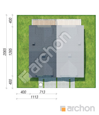 gotowy projekt Dom pod miłorzębem 19 (GB) sytuacja