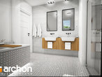 gotowy projekt Dom w jabłonkach 5 Wizualizacja łazienki (wizualizacja 3 widok 2)