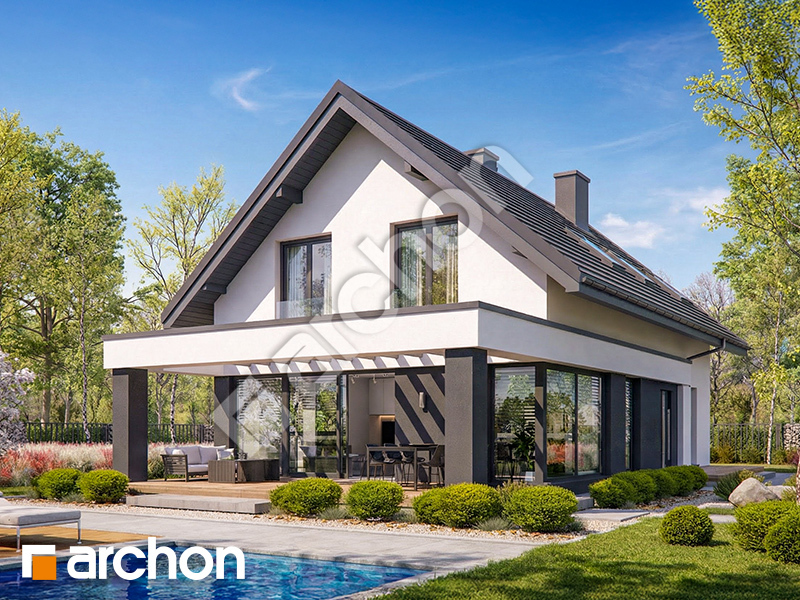 gotowy projekt Dom w szyszkowcach 3 widok 2