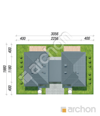 gotowy projekt Willa Julia 16 (GR2) sytuacja