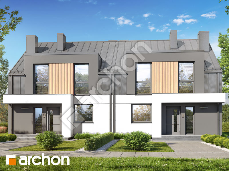 gotowy projekt Dom w klematisach 31 (R2) widok 2