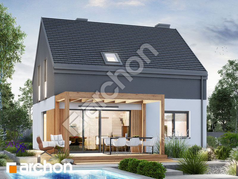 gotowy projekt Dom w malinówkach 28 widok 2