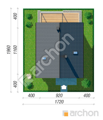 gotowy projekt Dom w anyżku 9 (E) sytuacja