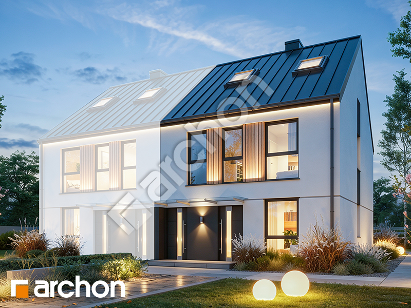 gotowy projekt Dom w bratkach 21 (R2B) 