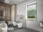 gotowy projekt Dom w turkusach (G2) Wizualizacja łazienki (wizualizacja 1 widok 2)