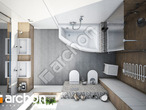 gotowy projekt Dom w turkusach (G2) Wizualizacja łazienki (wizualizacja 1 widok 4)