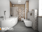 gotowy projekt Dom w turkusach (G2) Wizualizacja łazienki (wizualizacja 1 widok 1)