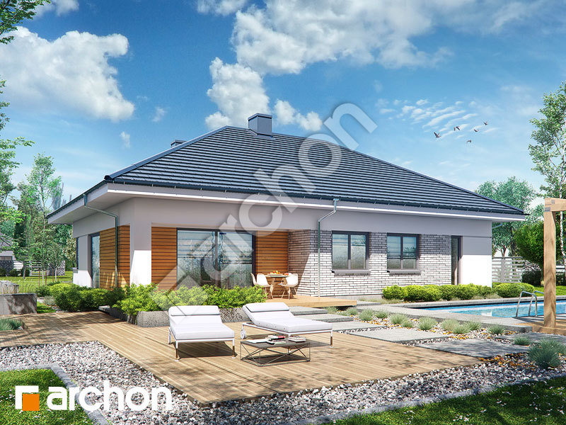 gotowy projekt Dom w turkusach (G2) widok 2