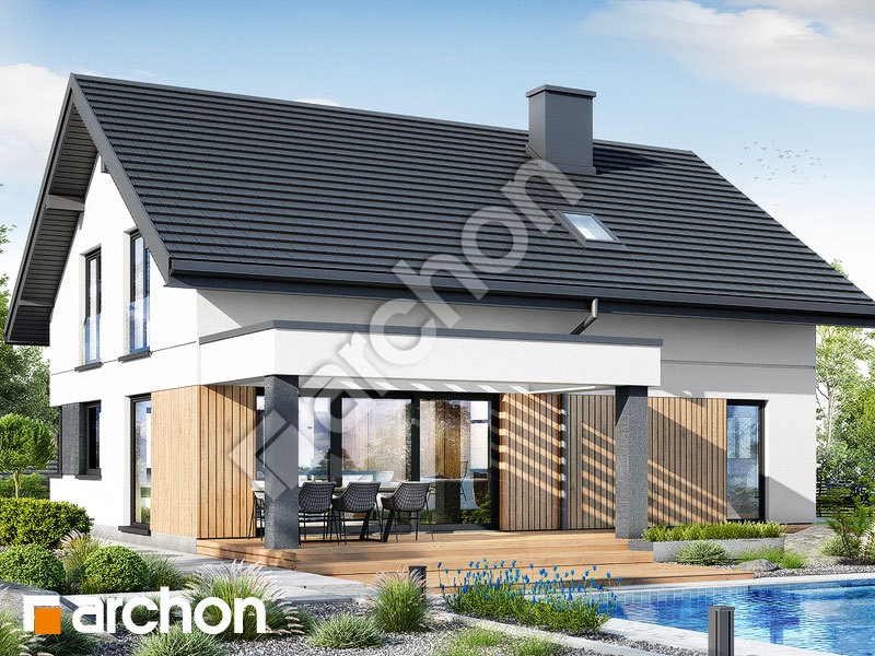 gotowy projekt Dom w aurorach 22 (GE) widok 2