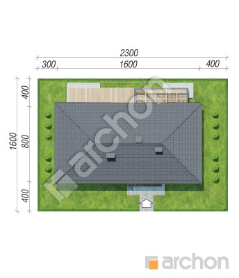 gotowy projekt Dom w kosaćcach 11 sytuacja