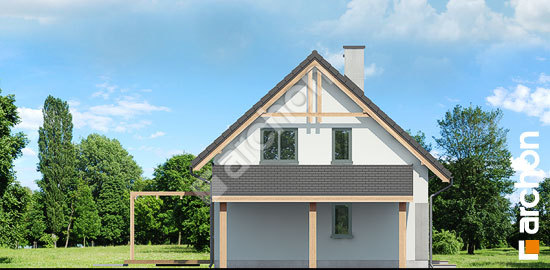 Elewacja boczna projekt dom w zielistkach 17 9679b8503694053dbc8c5d672e798624  266