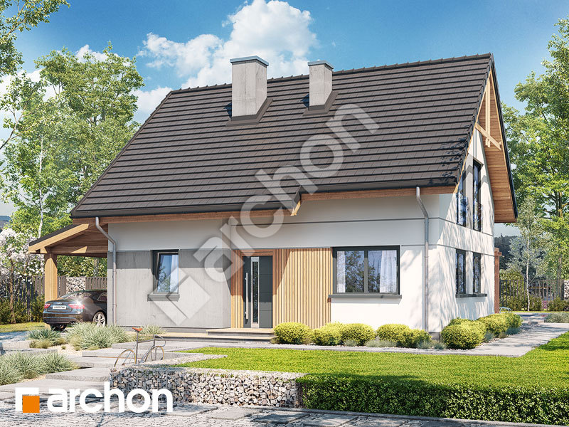 gotowy projekt Dom w zielistkach 17 widok 2