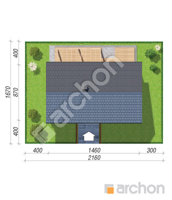 gotowy projekt Dom w kruszczykach 5 (E) OZE sytuacja