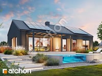 gotowy projekt Dom w rarytasach (E) OZE widok 1