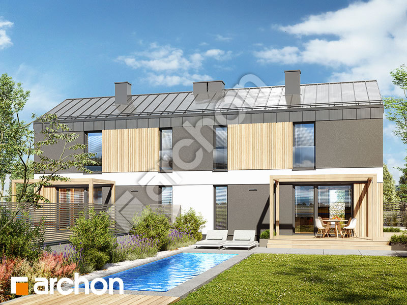 gotowy projekt Dom w everniach (R2) widok 2