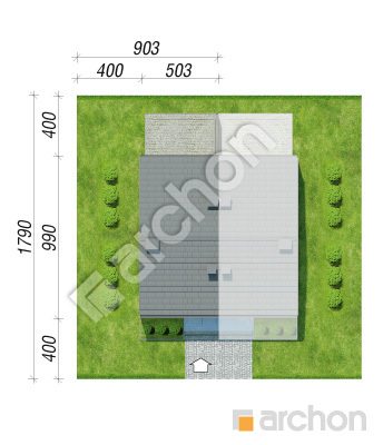 gotowy projekt Dom w riveach 7 (B) sytuacja