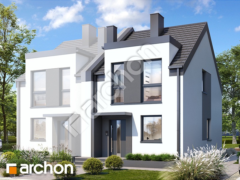 gotowy projekt Dom w riveach 18 (B) widok 1