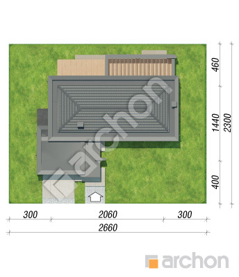 gotowy projekt Dom w apteniach (G2E) sytuacja